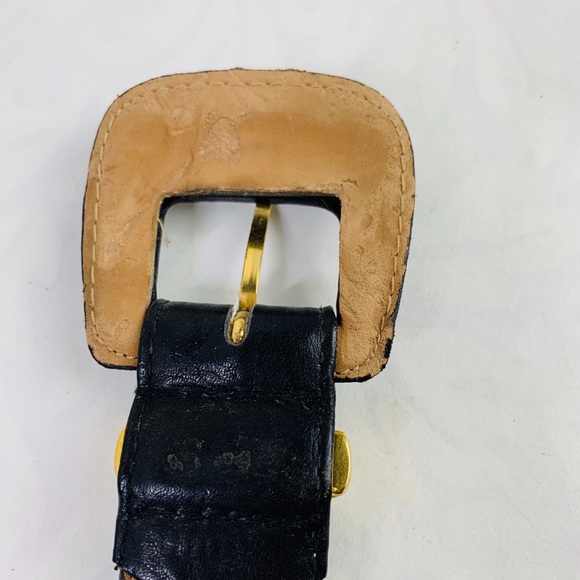 Ritz genuine leather belt black size large - Picture 7 of 8